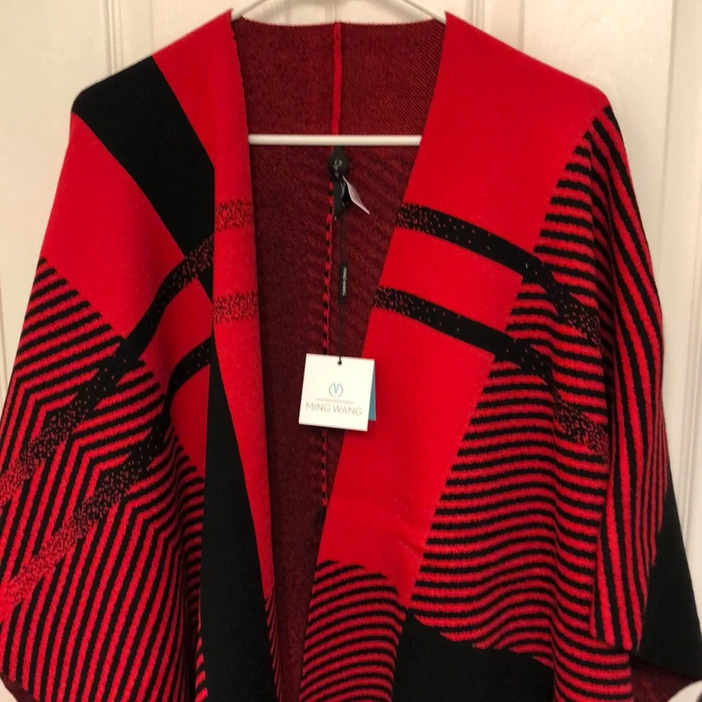 Ming Wang Open Front Shawl